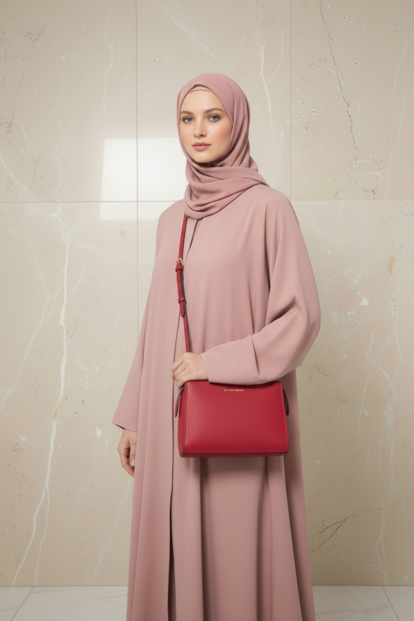 MICHAEL KORS LESLIE MESSENGER BAG - ELECTRIC PINK ( FUSCHIA COLOR )