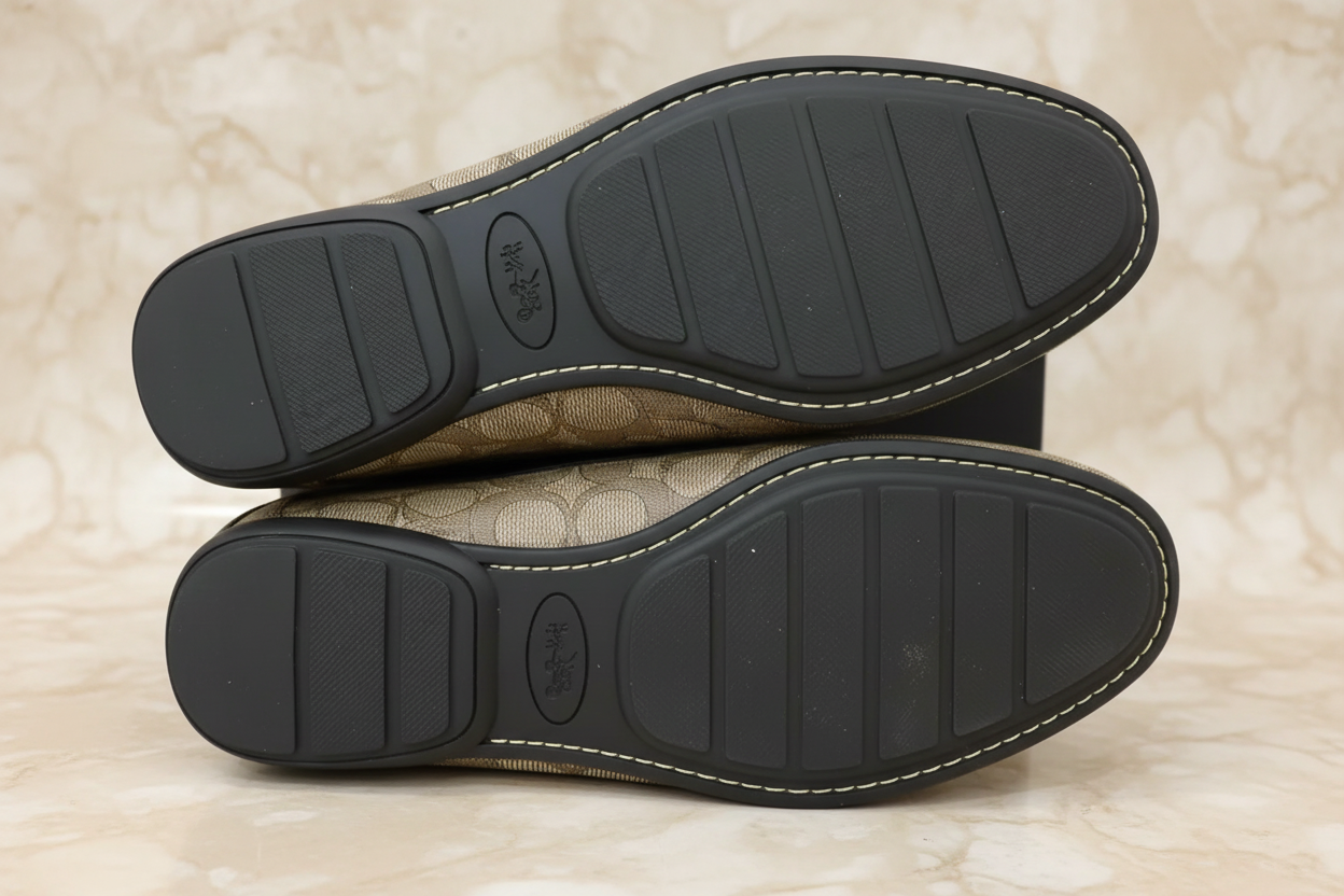 COACH JACQUARD FLAT SHOES