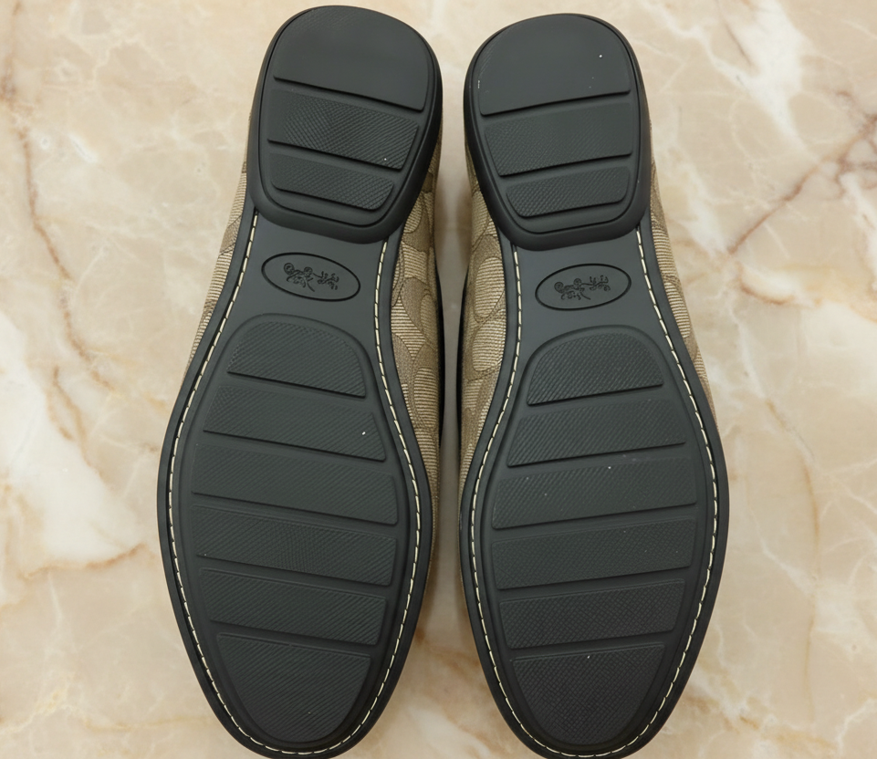 COACH JACQUARD FLAT SHOES