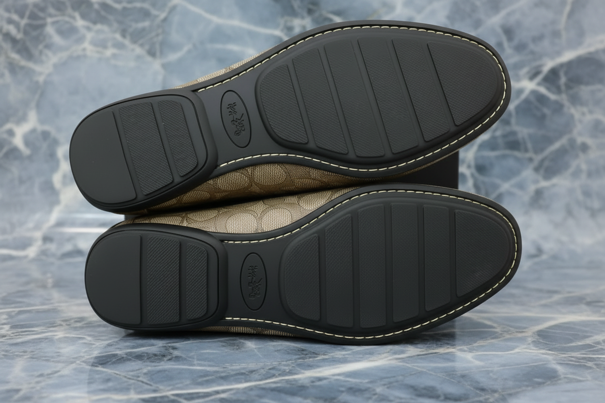 COACH JACQUARD FLAT SHOES