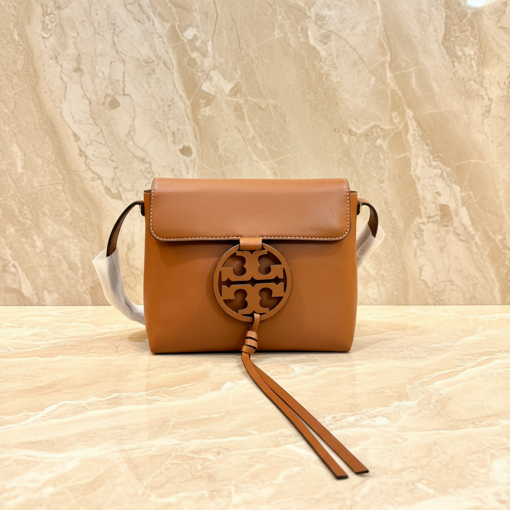 TORY BURCH MILLER CROSSBODY -  BROWN