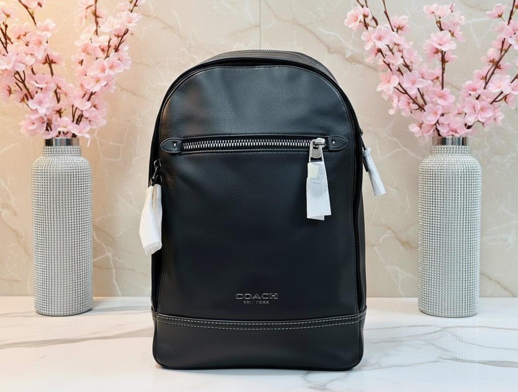 COACH GRAHAM SLINGPACK - BLACK LEATHER