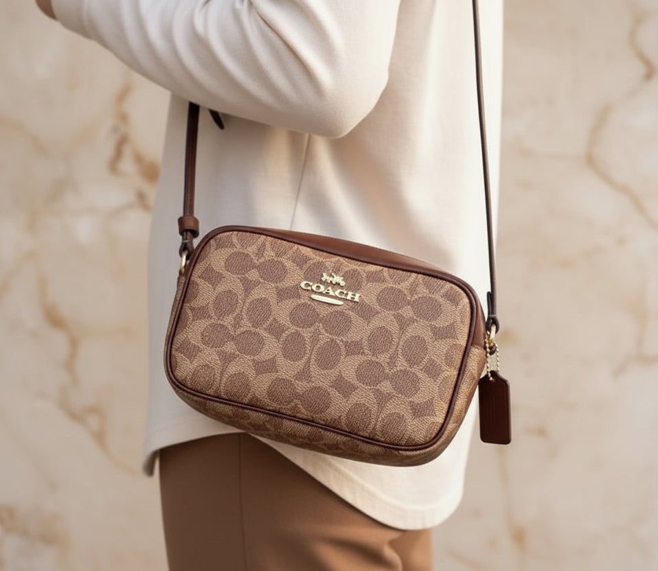 حقيبة كوتش ميني جيمي - تخفيضات! مع جزء صغير قابل للتقشير في الأمام - حقيبة كاميرا/حقيبة كروس بودي