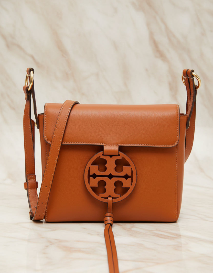 TORY BURCH MILLER CROSSBODY -  BROWN
