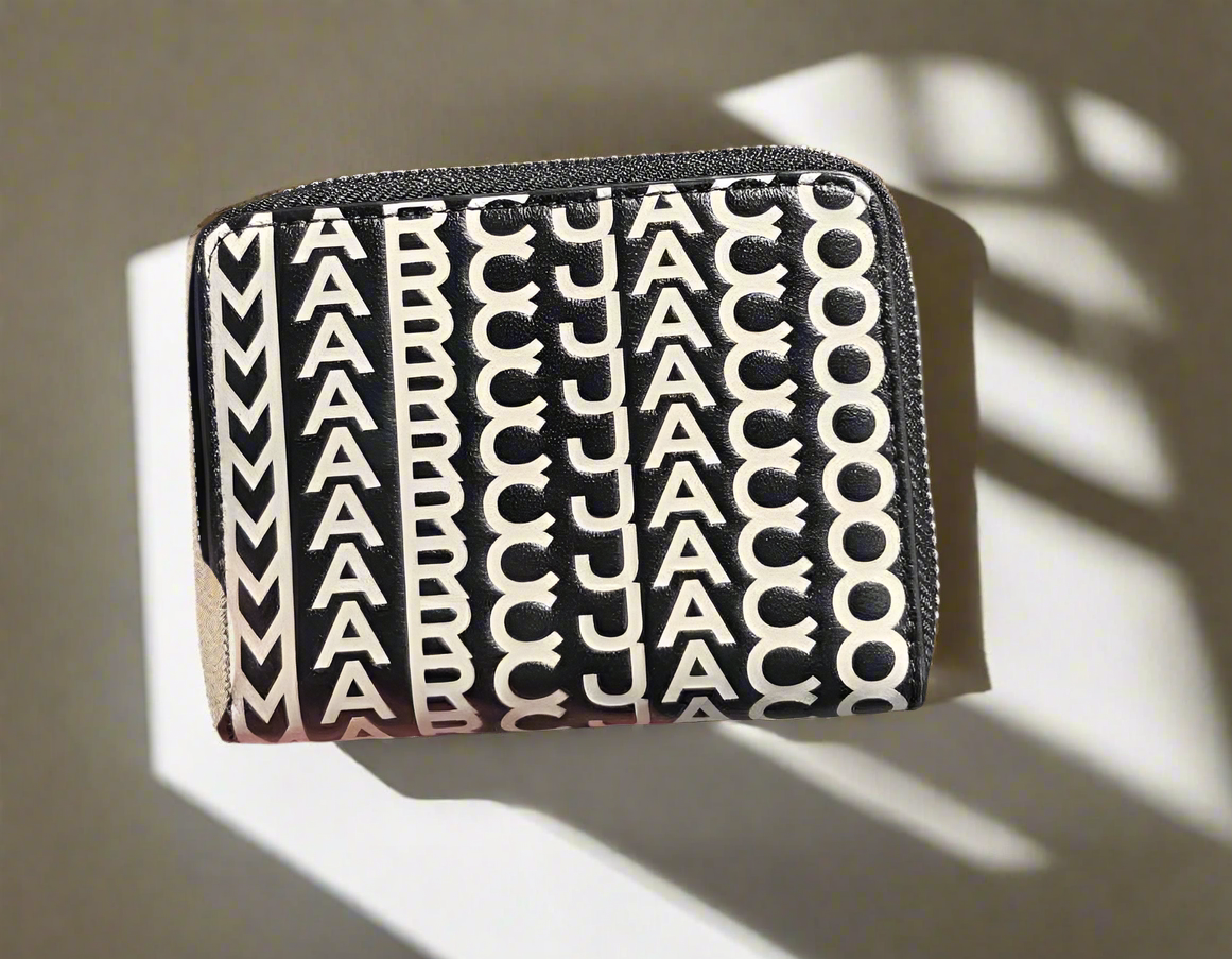 MARC JACOBS MONOGRAM ZIP AROUND WALLET