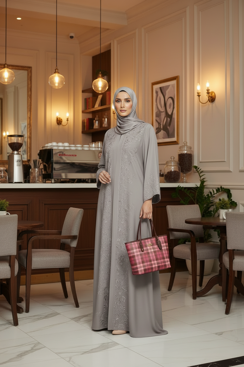 حقيبة كوتش ميني سيتي توت بنقشة مربعات الظل