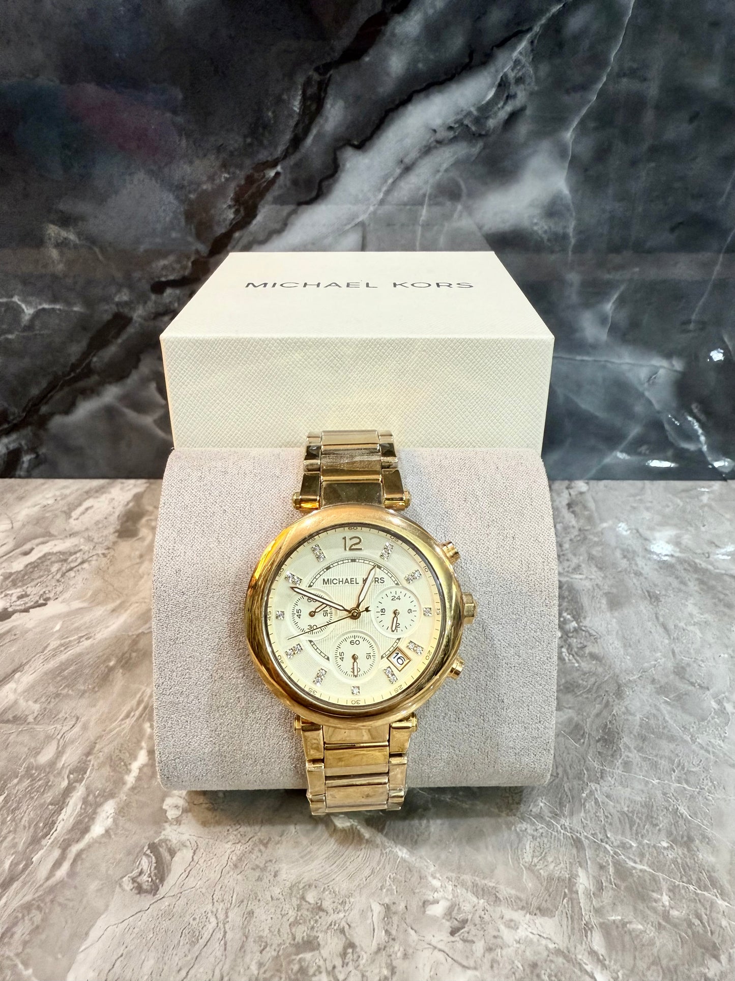 MICHAEL KORS PARKER CHRONOGRAPH WATCH - GOLD TONE
