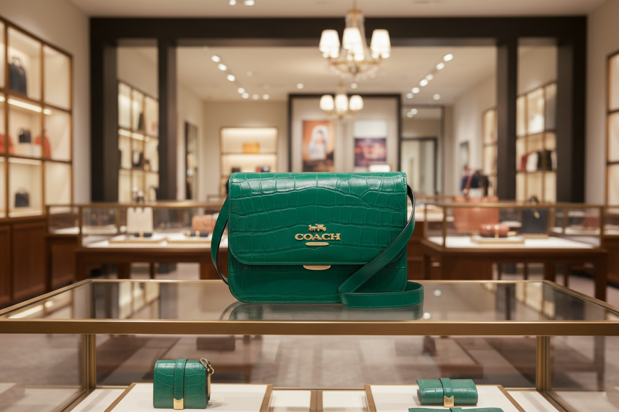 COACH BRYNN FLAP CROSSBODY BAG - JADE