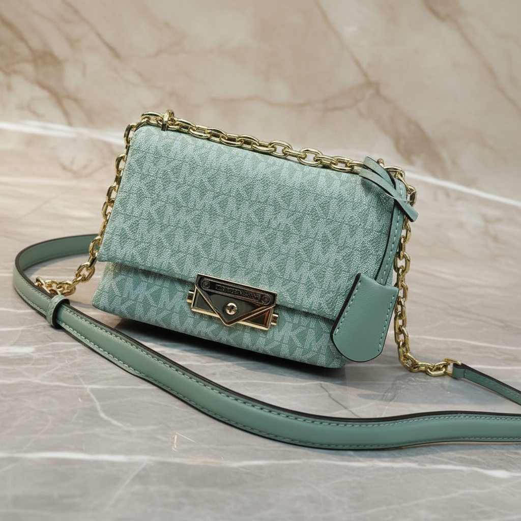 MICHAEL KORS MINI CECE - MONO SEA GREEN