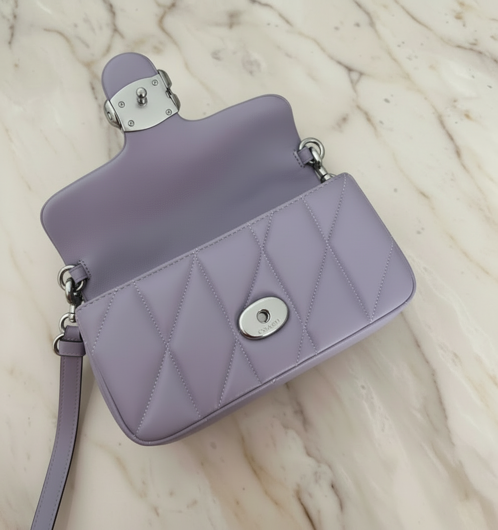COACH PILLOW TABBY 18 WRISTLET/CROSSBODY - SOFTBPURPLE - NAPPA LEATHER
