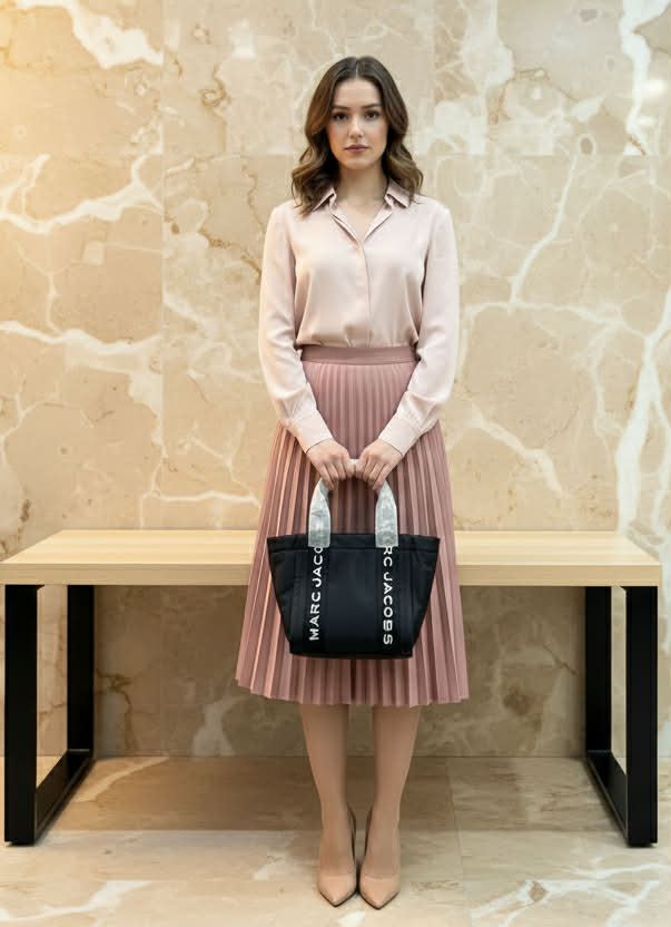 MARC JACOBS SMALL NYLON ZIP TOTE