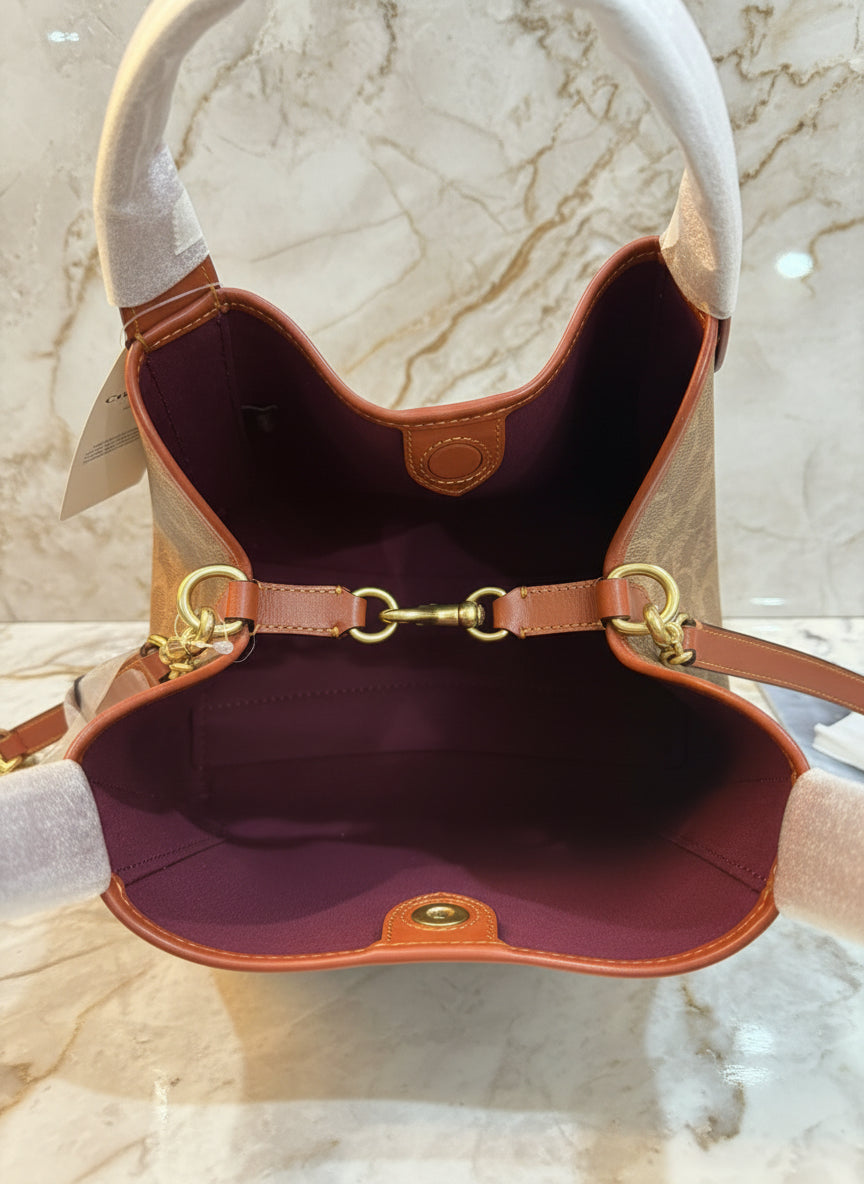 حذاء كوتش هادلي هوبو 21 - قماش مميز بلون بني صدئ