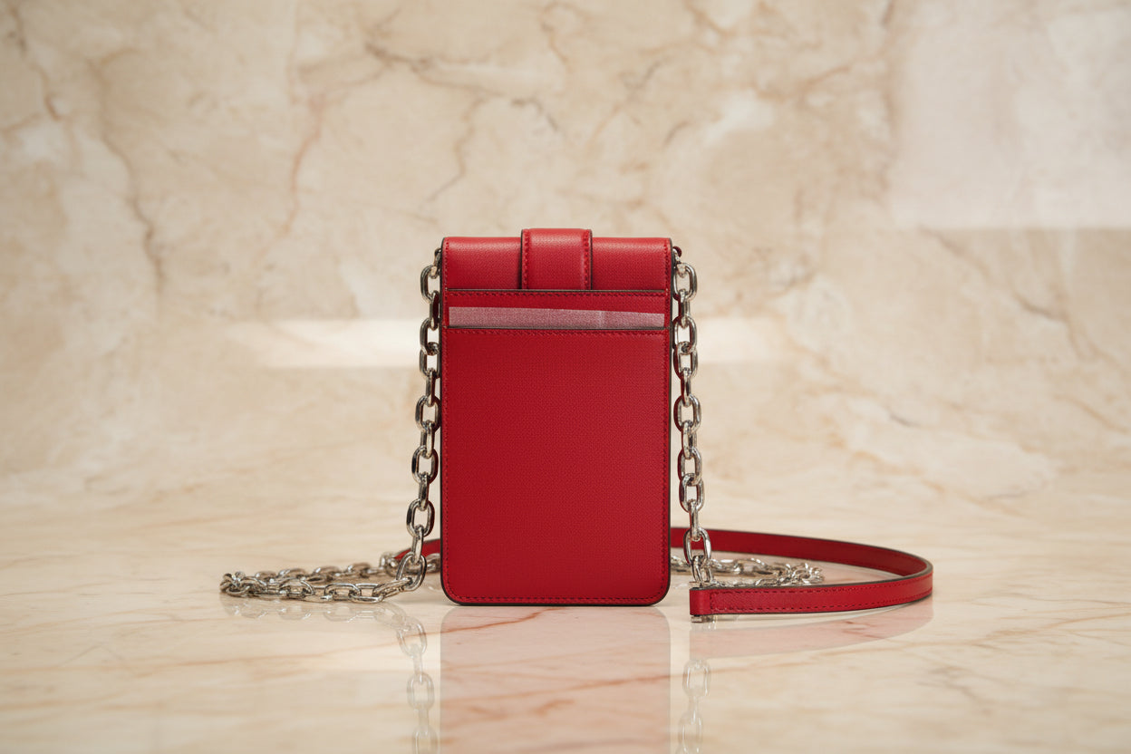 MICHAEL KORS CARMEN SMARTPHONE CROSSBODY - RED