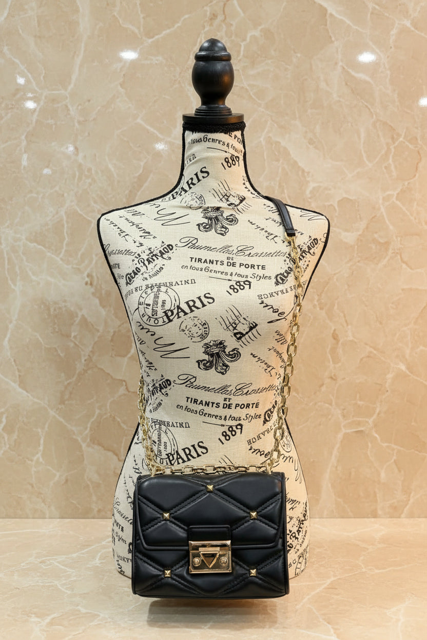 MICHAEL KORS SERENA VEGAN FLAP QUILTED CONVERTIBLE CHAIN SHOULDER BAG/CROSSBODY BAG
