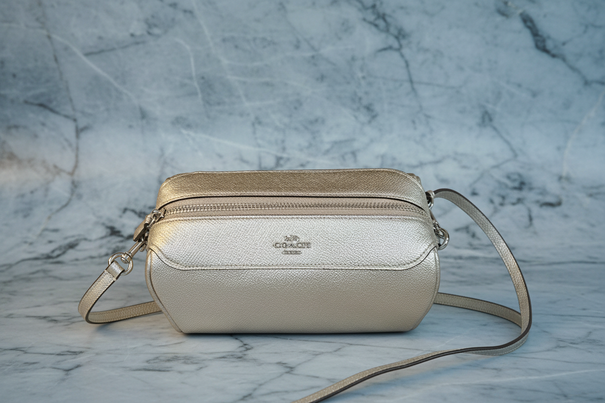 COACH BENETTE MICRO - PLATINUM GOLD
