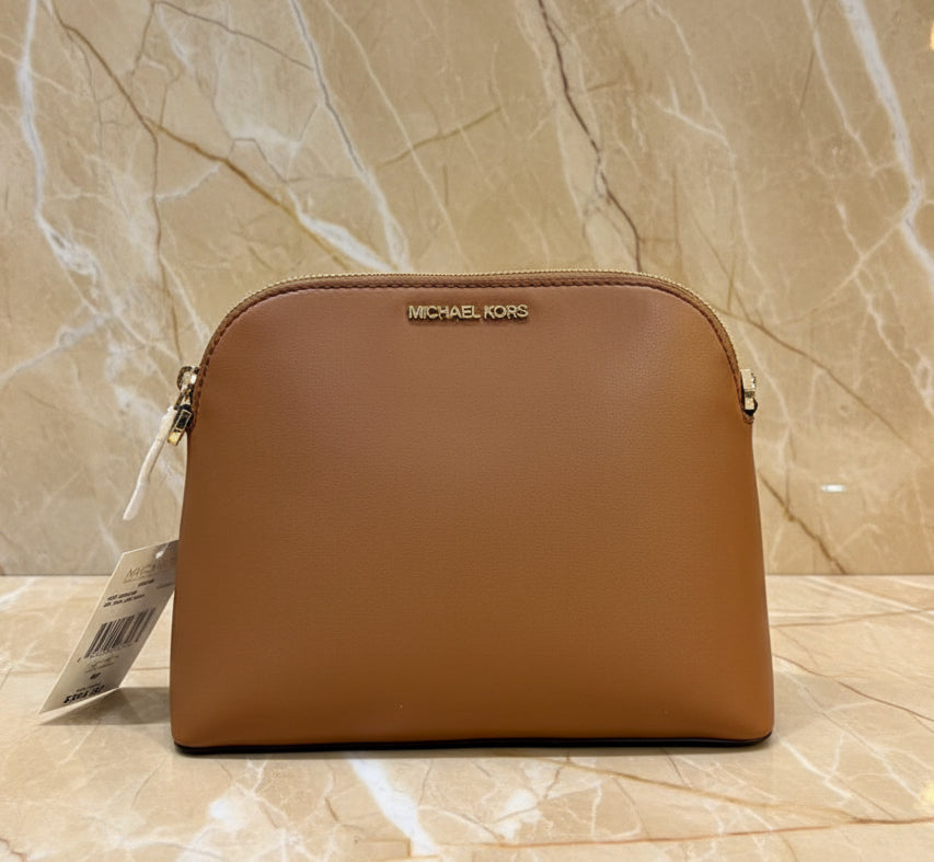 MICHAEL KORS SMALL DARIA 3 in 1 SATCHEL -  BROWN ACORN
