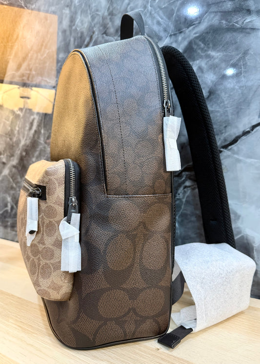 COACH MEN’S WEST BACKPACK IN BLOCKED SIGNATURE CANVAS