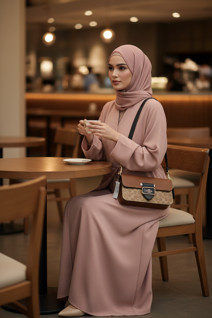 حقيبة كتف/حقيبة كروس بودي من كوتش مورغان بتصميم متعدد الألوان - كاكي متعدد