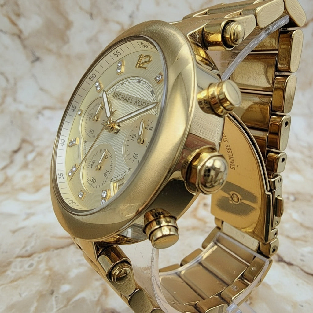 MICHAEL KORS PARKER CHRONOGRAPH WATCH - GOLD TONE