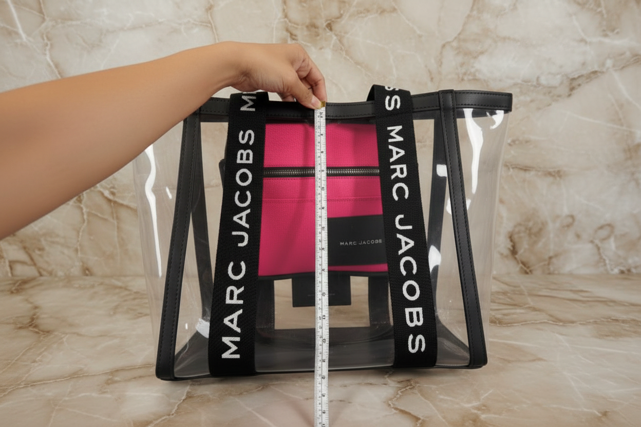 MARC JACOBS CLEAR TOTE - LARGE