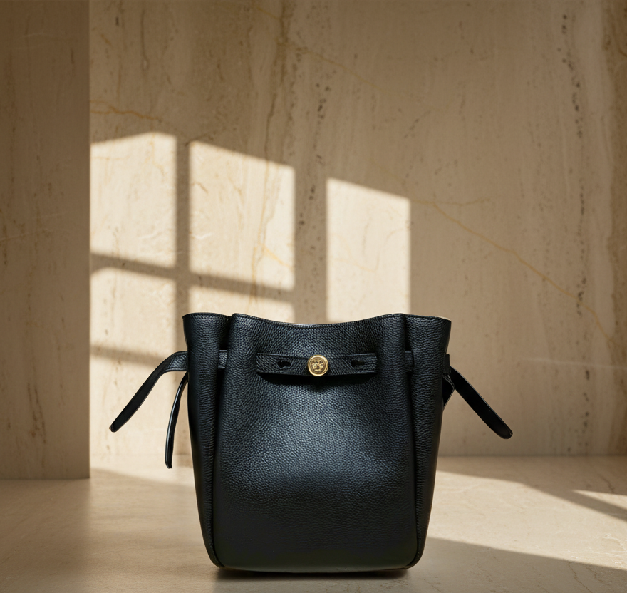 TORY BURCH MINI ROMY CROSSBODY - BLACK