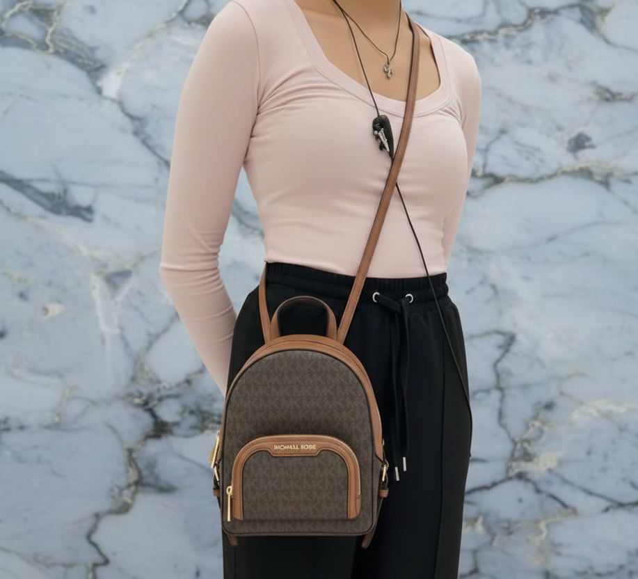 MICHAEL KORS JAYCEE XS BACKPACK SIG BROWN