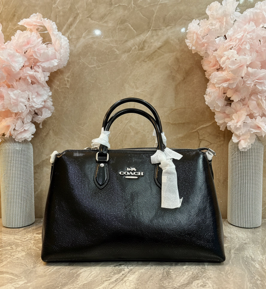 Coach Crinkled Patent Georgia Satchel