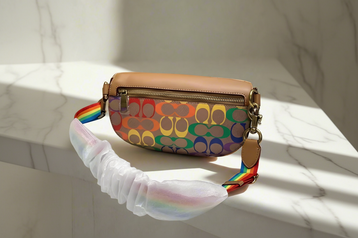 COACH BETHANY WAISTPACK/BELTBAG/BODYBAG - IN RAINBOW SIGNATURE - MISSING PRICE TAG
