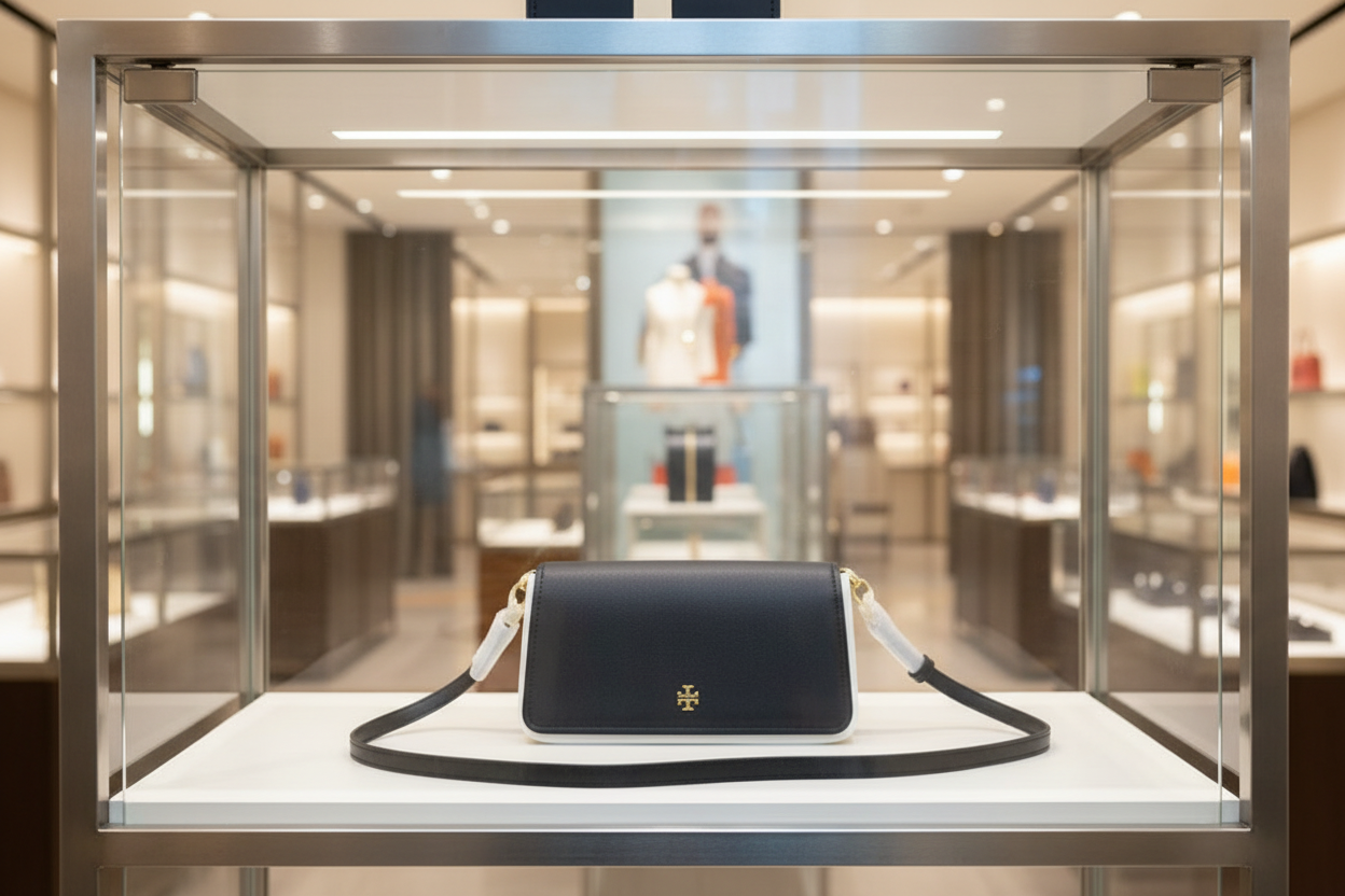 TORY BURCH EMERSON CROSSBODY -  BLACK