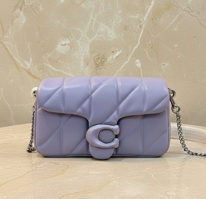 COACH PILLOW TABBY 18 WRISTLET/CROSSBODY - SOFTBPURPLE - NAPPA LEATHER