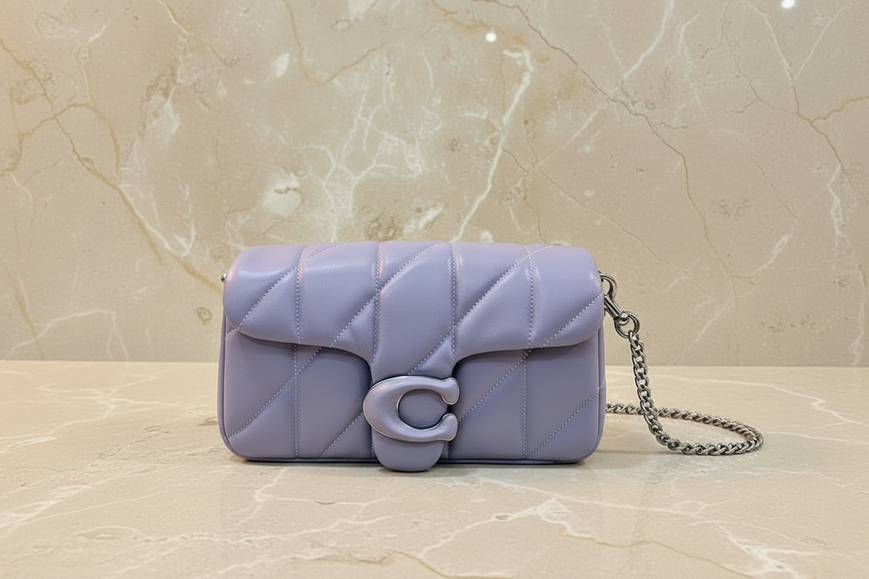 COACH PILLOW TABBY 18 WRISTLET/CROSSBODY - SOFTBPURPLE - NAPPA LEATHER