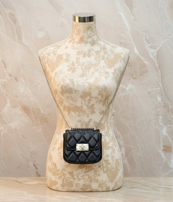 KATE SPADE CAREY MICRO FLAP QUILTED SQUARE LEATHER CROSSBODY