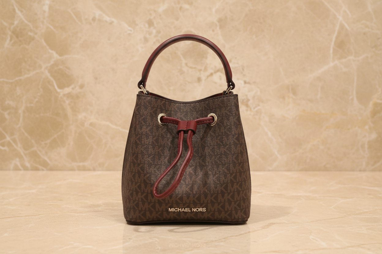 MICHAEL KORS SURI BUCKET IN SIGNATURE CANVAS