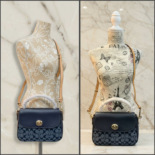 SALE‼️MISSING PRICE TAG - COACH MARLIE TOP HANDLE SATCHEL IN SIGNATURE CHAMBRAY