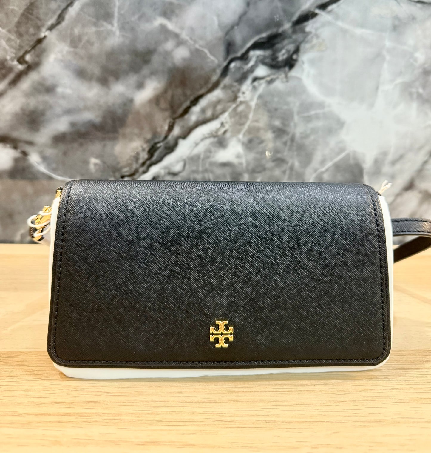 TORY BURCH EMERSON CROSSBODY -  BLACK