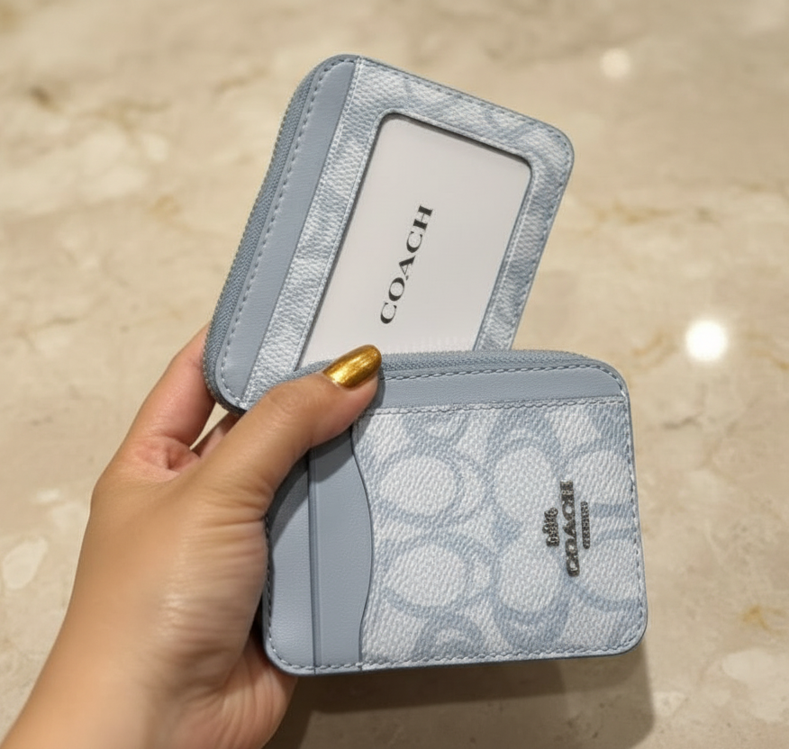 COACH ZIP CARD CASE