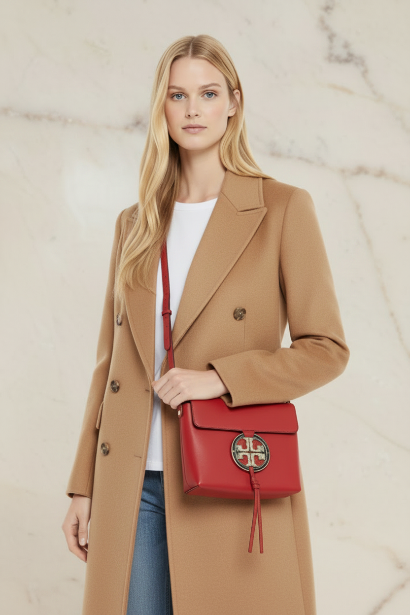 TORY BURCH MILLER STAINED GLASS LEATHER CROSSBODY