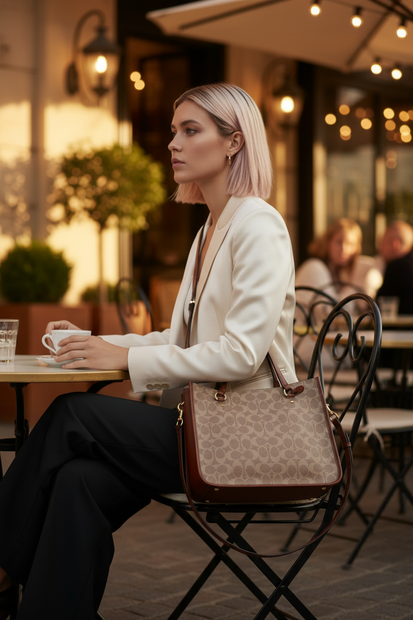 COACH TYLER CARRYALL 28 IN SIGNATURE CANVAS