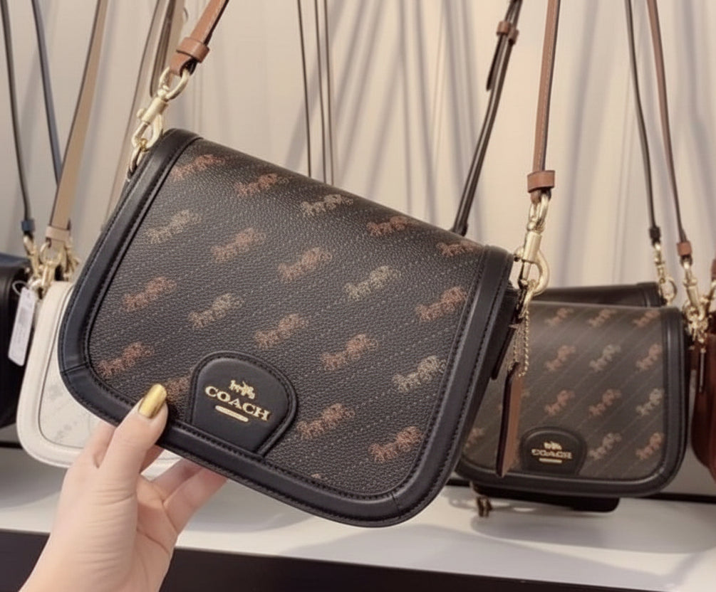 COACH SADDLE CROSSBODY IN SIGNATURE HORSE & CARRIAGE PRINT