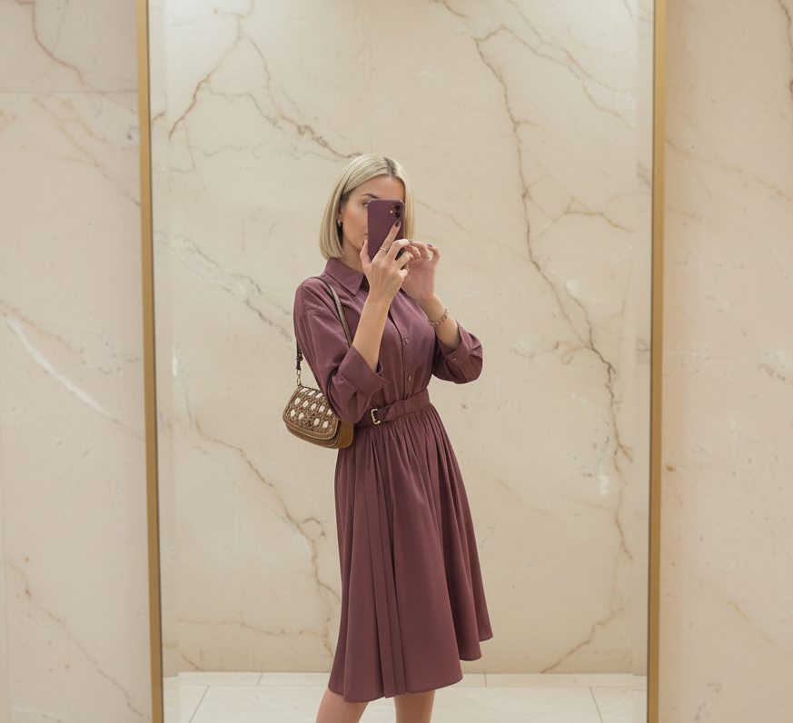 حقيبة كتف/حقيبة يد قابلة للتحويل من قماش بريتن المنسوج من توري بورش - لون موس