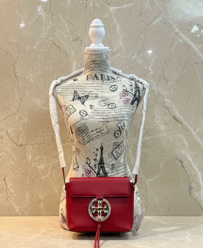 TORY BURCH MILLER STAINED GLASS LEATHER CROSSBODY