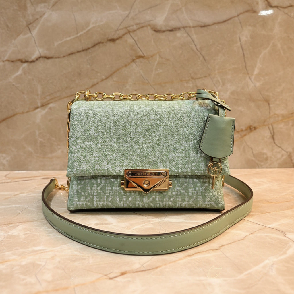 MICHAEL KORS MINI CECE - MONO SEA GREEN