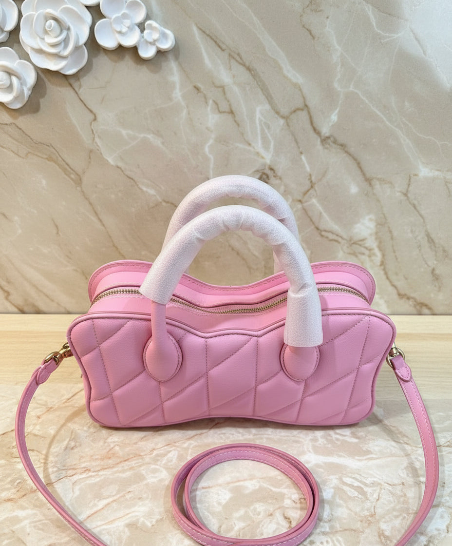 COACH BOW SATCHEL WITH QUILTING