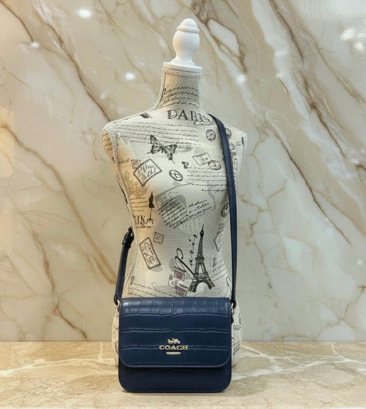 COACH BRYNN FLAP CROSSBODY - MIDNIGHT NAVY