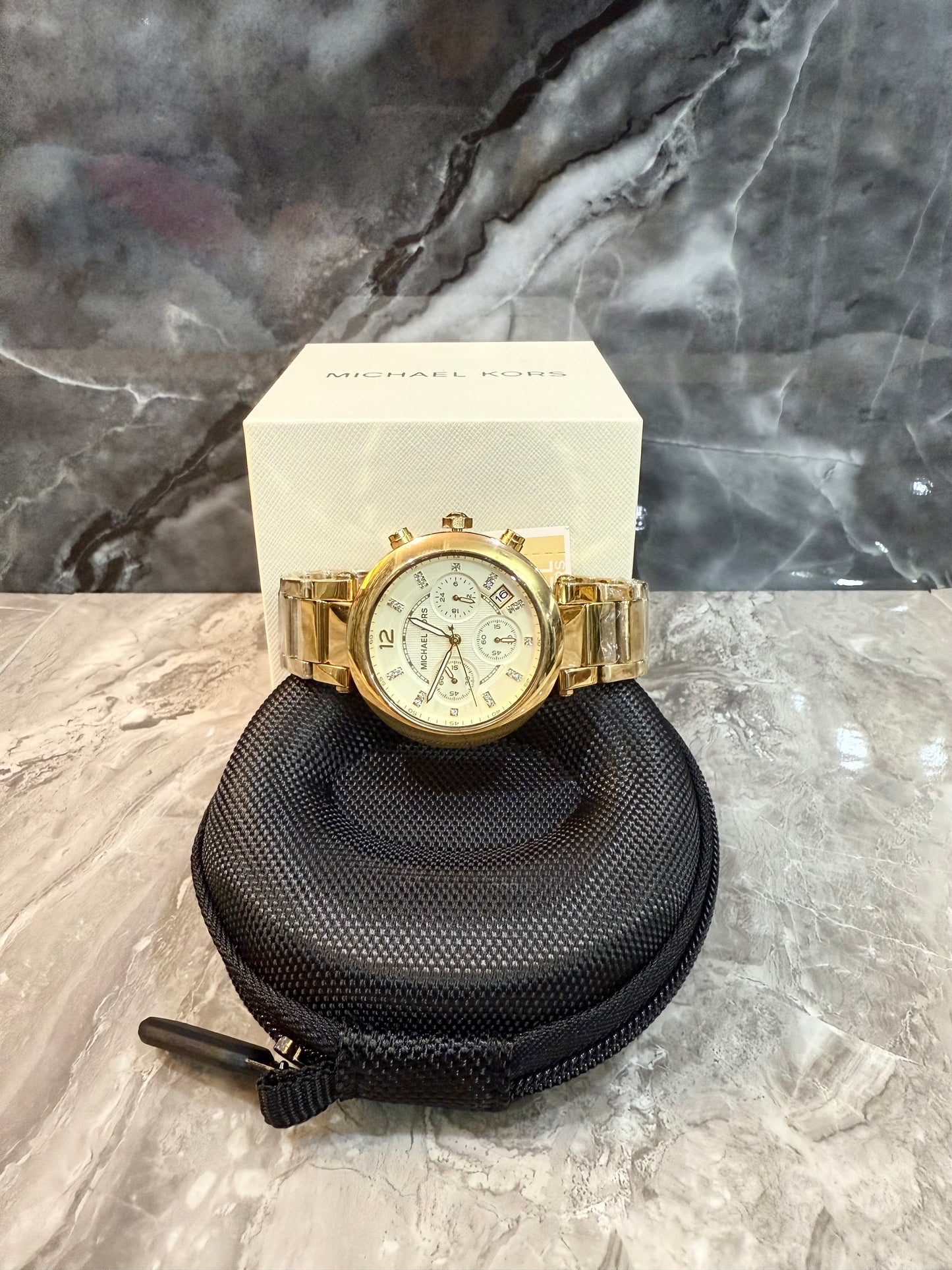 MICHAEL KORS PARKER CHRONOGRAPH WATCH - GOLD TONE