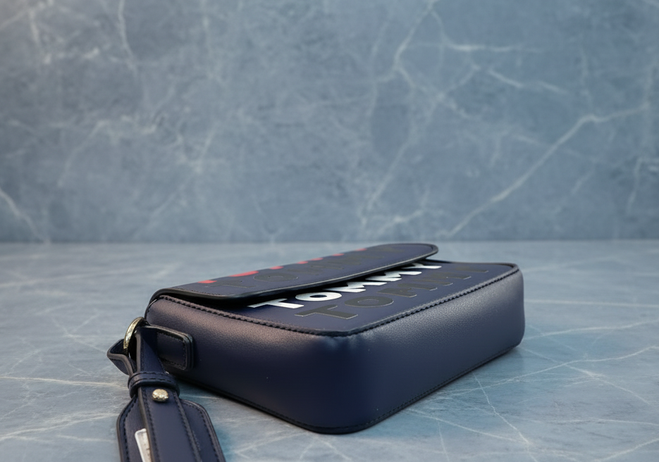 حقيبة كروسبودي ذات غطاء قلاب من تومي هيلفيغر