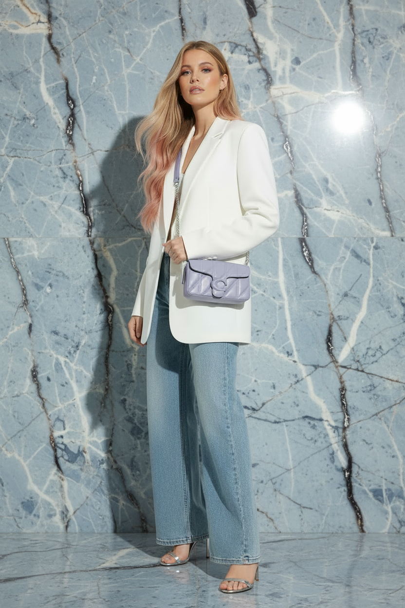 COACH PILLOW TABBY 18 WRISTLET/CROSSBODY - SOFTBPURPLE - NAPPA LEATHER