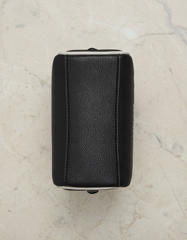 DKNY NELL SATCHEL - MINI - BLACK/MARSMALLOW