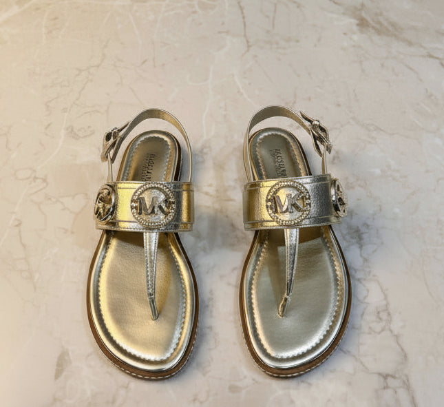MICHAEL KORS FLAT SHOES - GOLD