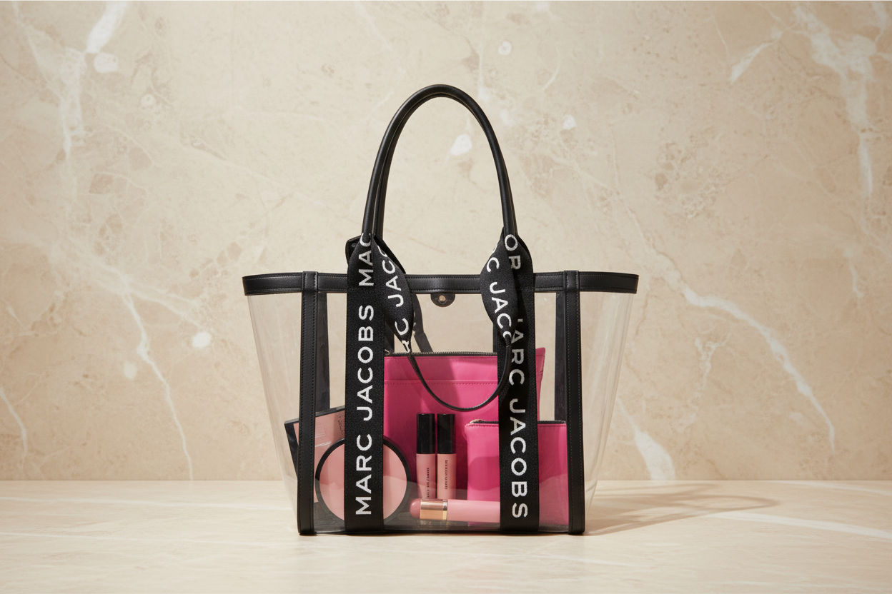MARC JACOBS CLEAR TOTE - LARGE
